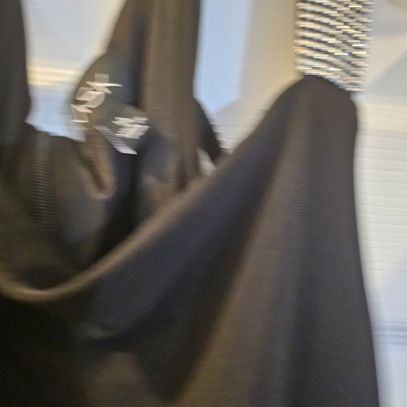 MSK Black Cold Shoulder Long Sleeve Dress - Picture 7 of 7